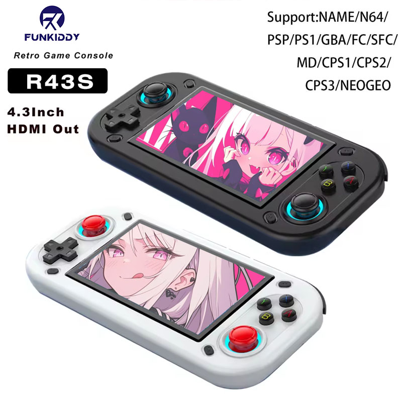 Gaming Console Youtube - FUNKIDDY R43S Retro Handheld Game Consoles