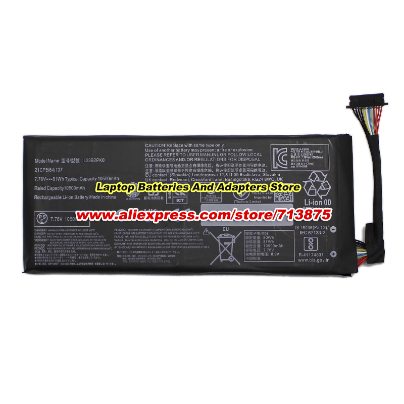 81Wh L23B2PK0 Battery 7.76V 10 - đánh giá và giá Gaming Console Lenovo