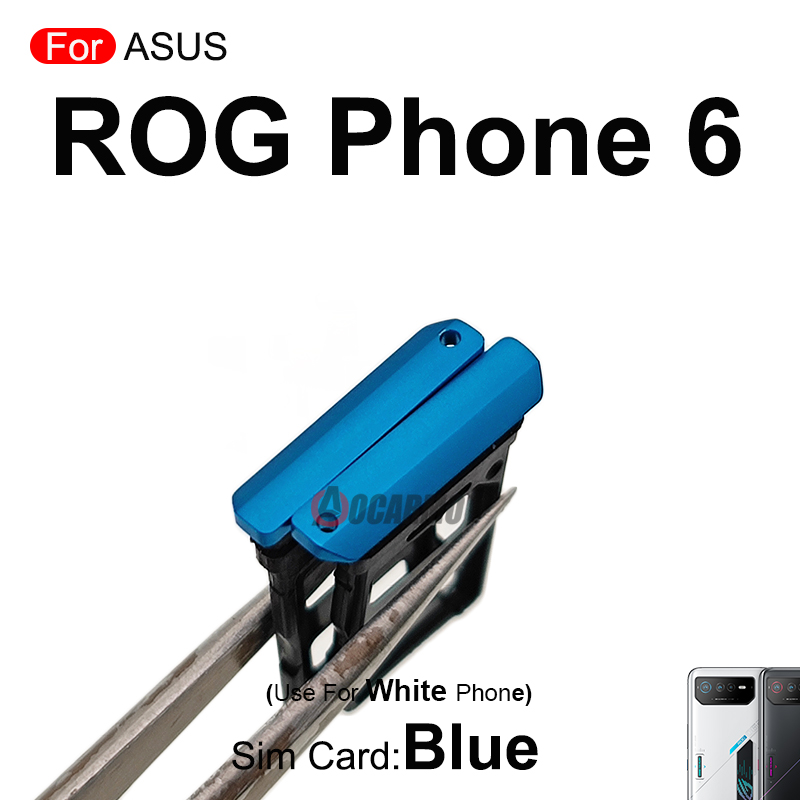 Blue Red Sim Tray For ASUS ROG - đánh giá và giá Gaming Console Mobile