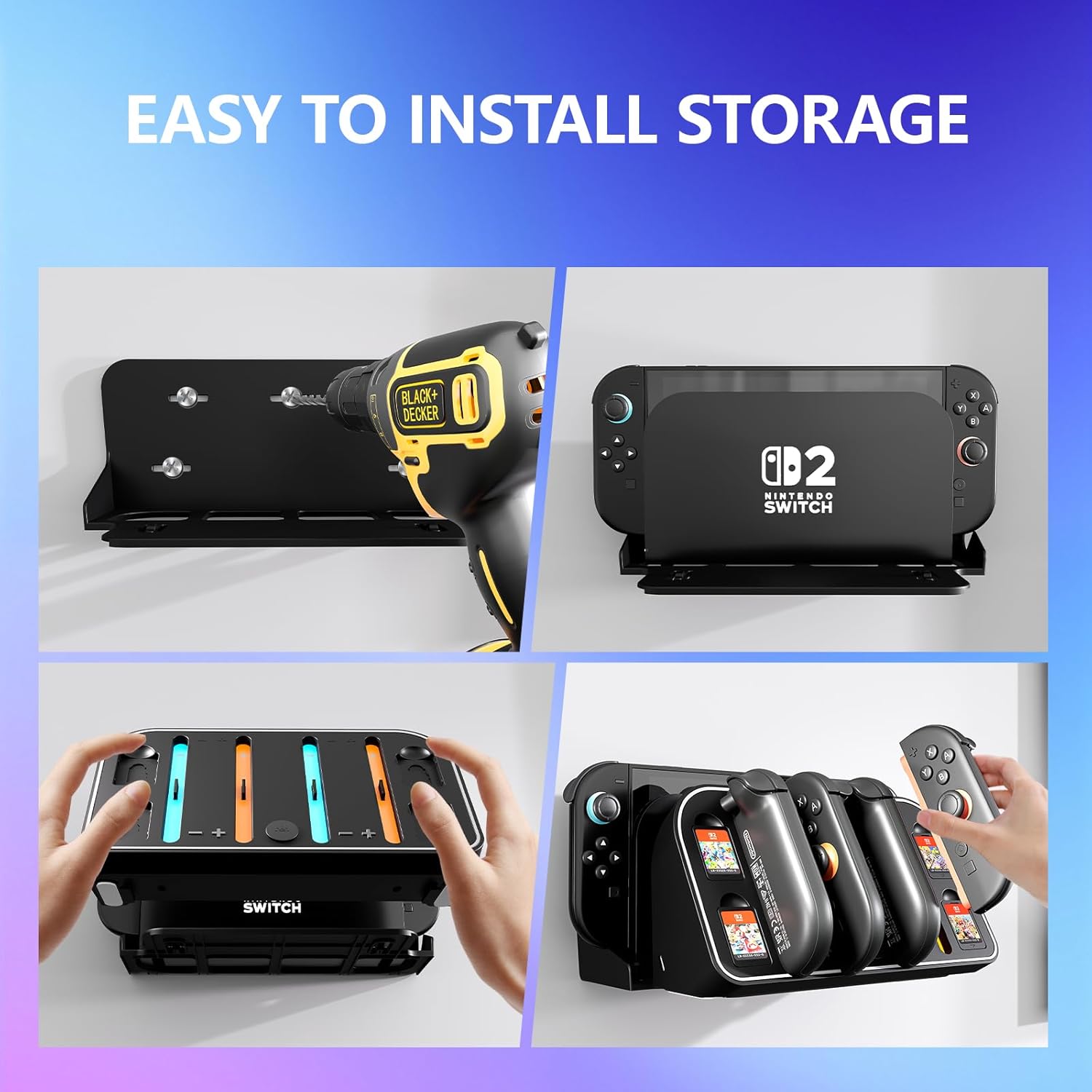 Wall Mount Charging Dock for N - đánh giá và giá Gaming Console Station