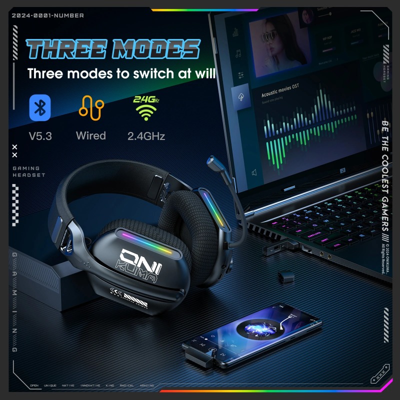 ONIKUMA GT808 Gaming Headset W - đánh giá và giá Gaming Console In Amazon
