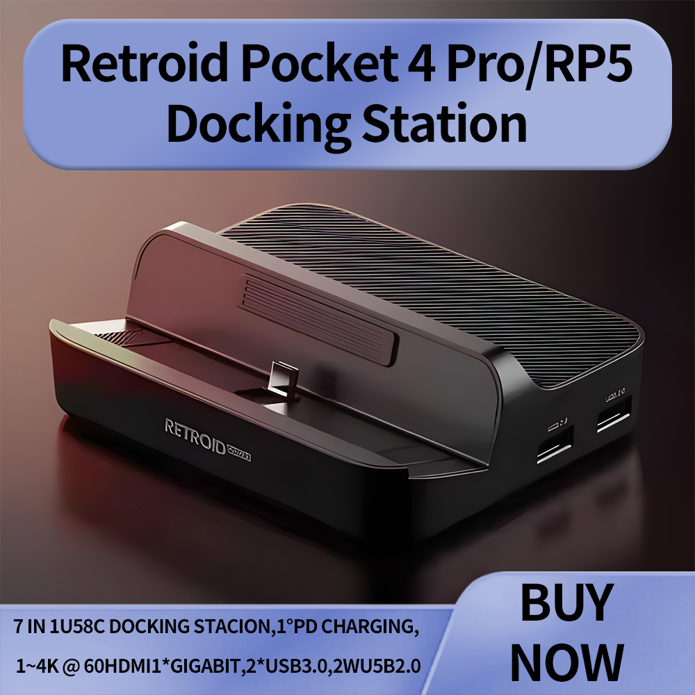 Retroid Pocket 5 Docking Stati - đánh giá và giá Gaming Console Station