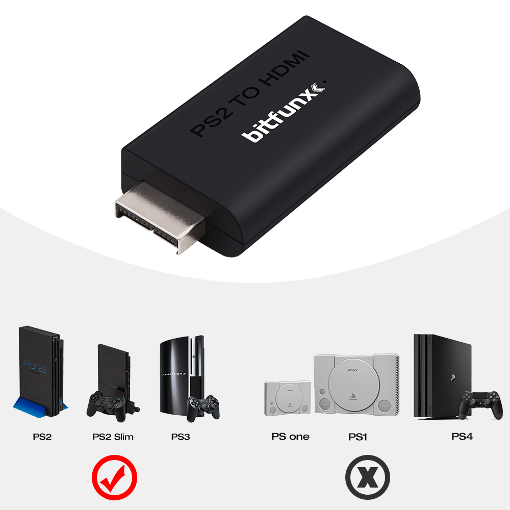 BitFunx PS2 YPBPR To HDMI™ Con - đánh giá và giá Gaming Console Station